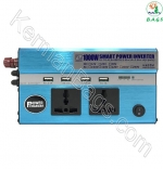 Inverter 1000W USB 4 Car with two full power sockets